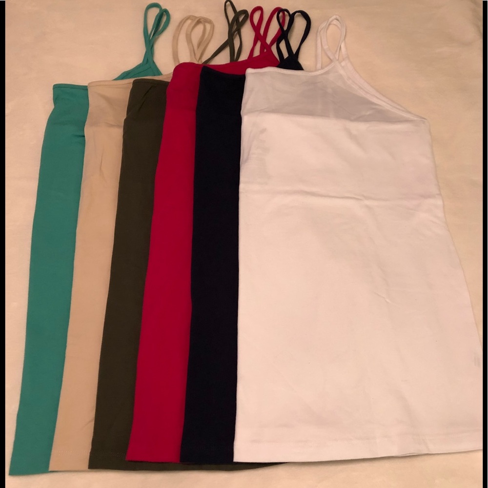 Camisoles Faded Glory, Lot of 6, Multi Colors, 3X